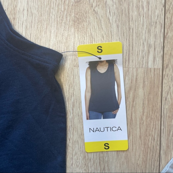 NWT Nautica Navy Tank - Picture 4 of 4